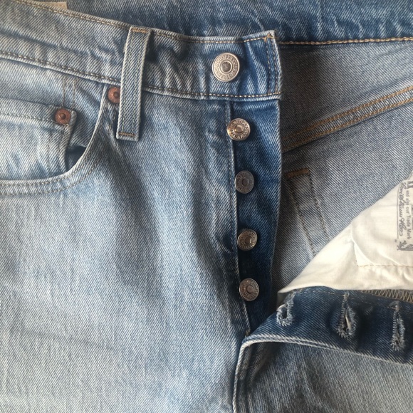 Levi’s 501 Skinny Jeans in Light Wash Denim sz 27 - Picture 6 of 7